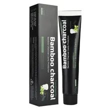 Черный угольный зубная паста 120 г натуральный зубные Красота удаляет неприятный запах изо рта мяты перечной зубная паста зубов Уход Перевозка груза падения