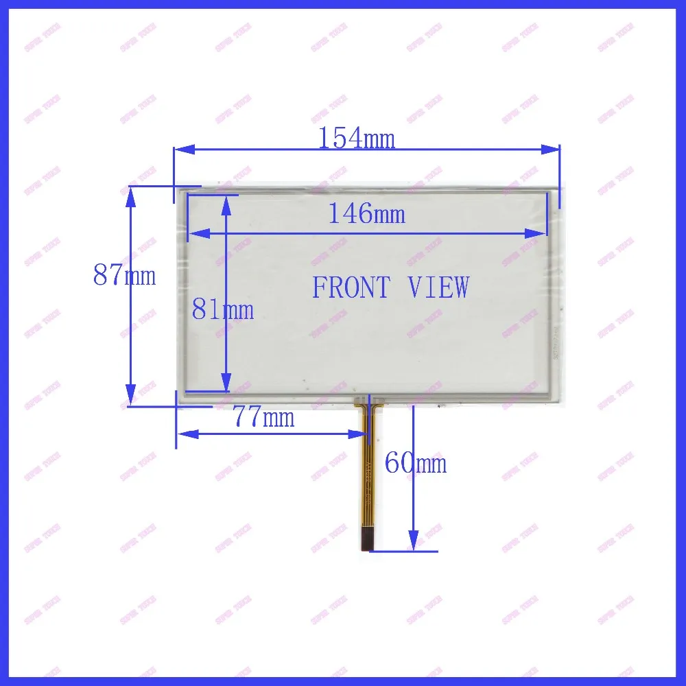 

ZhiYuSun compatible HLD-TP-2351 6.2 inch touch screen digital player handwriting screen 155*88 General touch screen