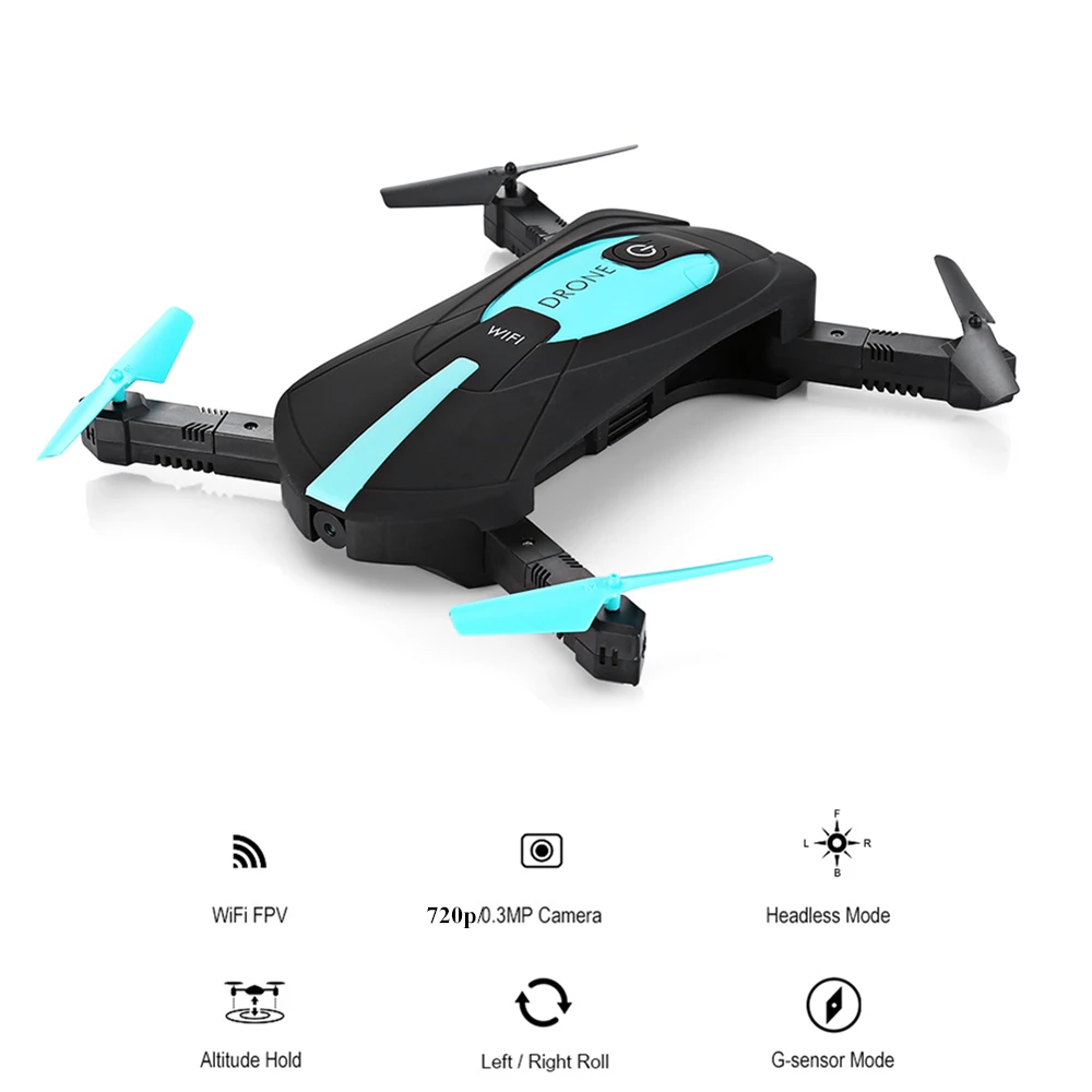 

JY018 ELFIE RC Drone WiFi FPV Quadcopter Mini Foldable Selfie Drone Remote Control Drone With HD Camera VS JJRC H37 Helicopter