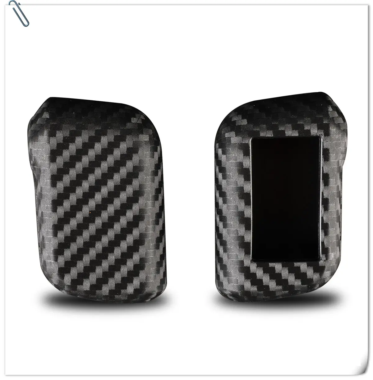 Keyforkess 10X custodia in Silicone al carbonio per Starline A93 A63 A96 auto 2 vie allarme telecomando sensore controllo LCD portachiavi copertura Car Styling -