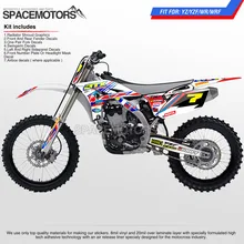 MX bacground комплект для мотоцикла MX dirt bike mx fmx supermoto YZF YZ WR WRF YZ F X 96-15 3 м виниловая наклейка 125 250 426 cc