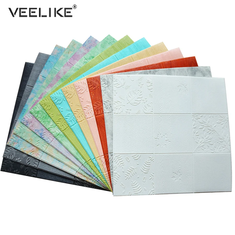 

New Arrival 3D Self Adhesive Wallpaper for TV Background Living Room Creative Maple Leaves Contact Paper PVC Wall Covering Decor