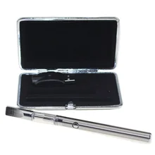 50 компл./лот керамическая катушка стекло картридж и пуговицы кожаный чехол для аккумулятора комплект Картридж для вапорайзера толстые картридж с конопляным маслом