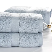 Однотонное тяжелое полотенце из египетского хлопка, комплект из 3 предметов, банное полотенце для взрослых, полотенце для лица, GMS 600 г, Впитывающее Воду toallas C-55