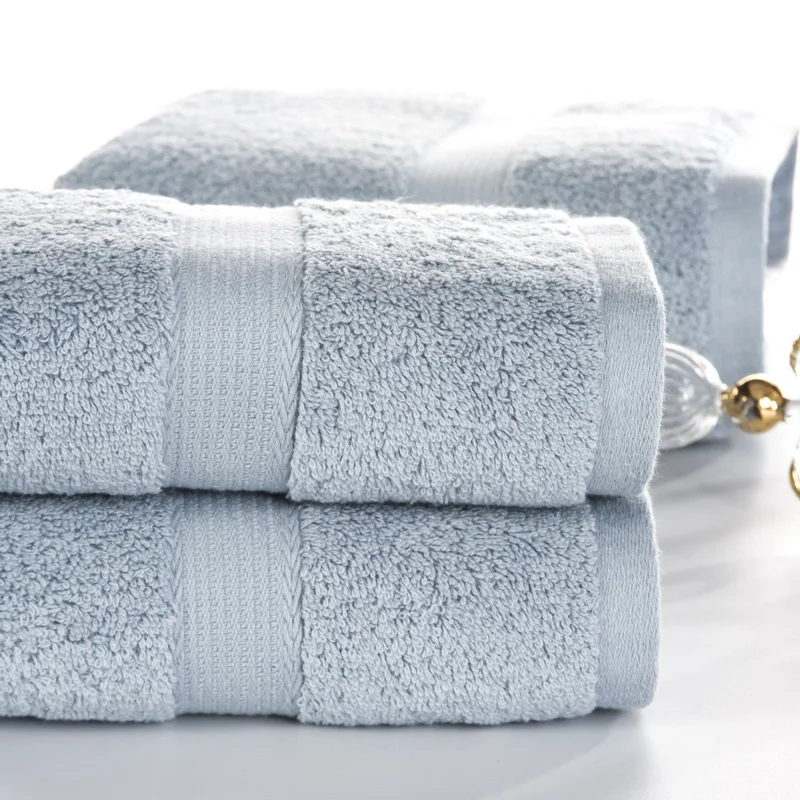 

3-Piece Solid Color Heavy Egyptian Cotton Towel Set Bath Towel For Adults Face Towel GMS 600G Water-absorbent toallas C-55