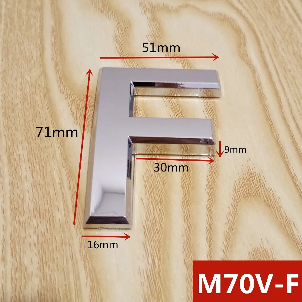 M70V亮银70mm塑料门牌=选项F