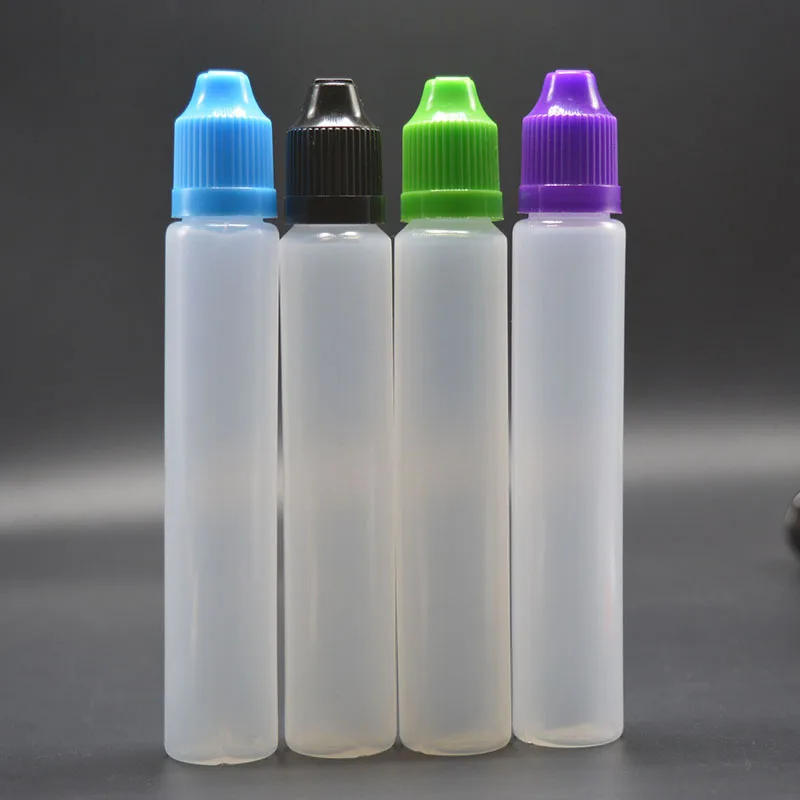 

Free Shipping 30ml Unicorn Bottle 30ml E Liquid Bottles with Colorful Caps and Long Dropper Plastic Empty Pen Style Bottle