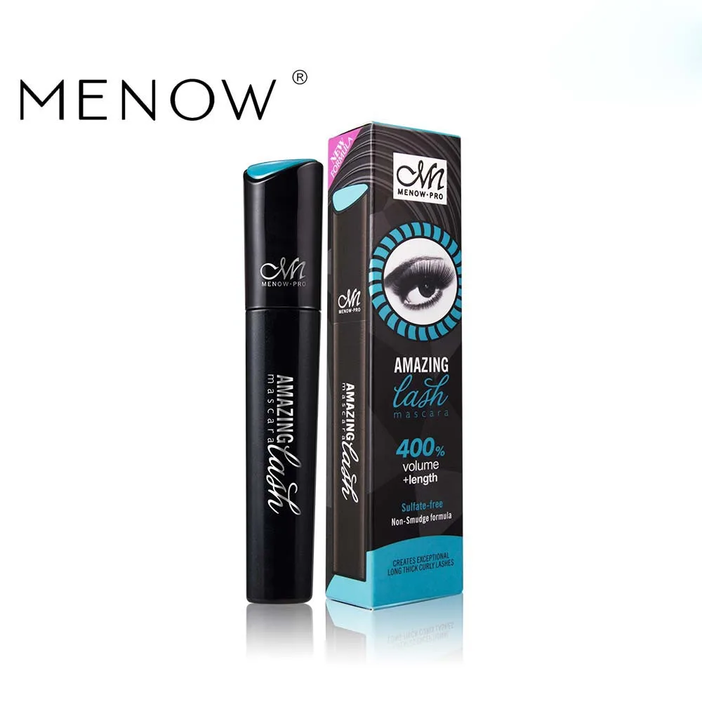

MENOW Brand Cosmetics Professonal Volume Black Lengthening Natural Hot Sale Silicon Brush Mascara Maquiagem M307