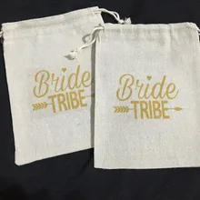 Изготовленный На Заказ надпись «Bride Tribe» девичник похмелья восстановления набор для выживания подарок на свадьбу сумки прием гостей в доме невесты мешки для конфет Свадебные сувениры