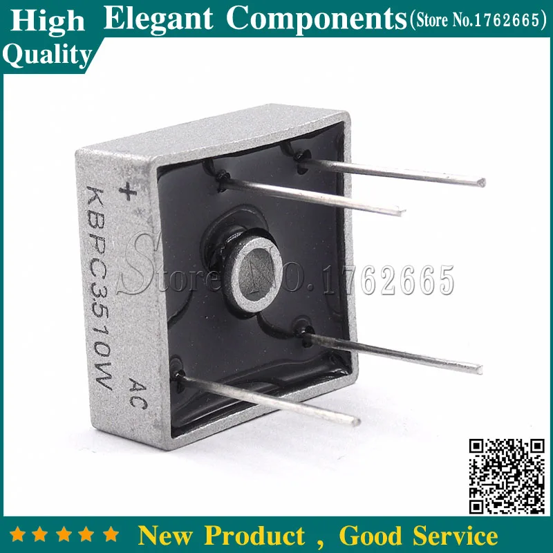 5 шт. 35A 1000V KBPC3510W 4Pin KBPC3510 диодный мостовой выпрямитель | Электроника