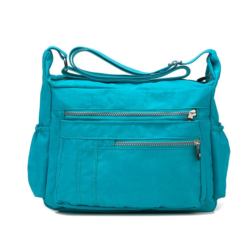 Многофункциональные пеленки, сумки для мамы и ребенка, пеленальная сумка для мамы, сумка-мессенджер для мамы, сумка для детской коляски - Цвет: tian kong lan