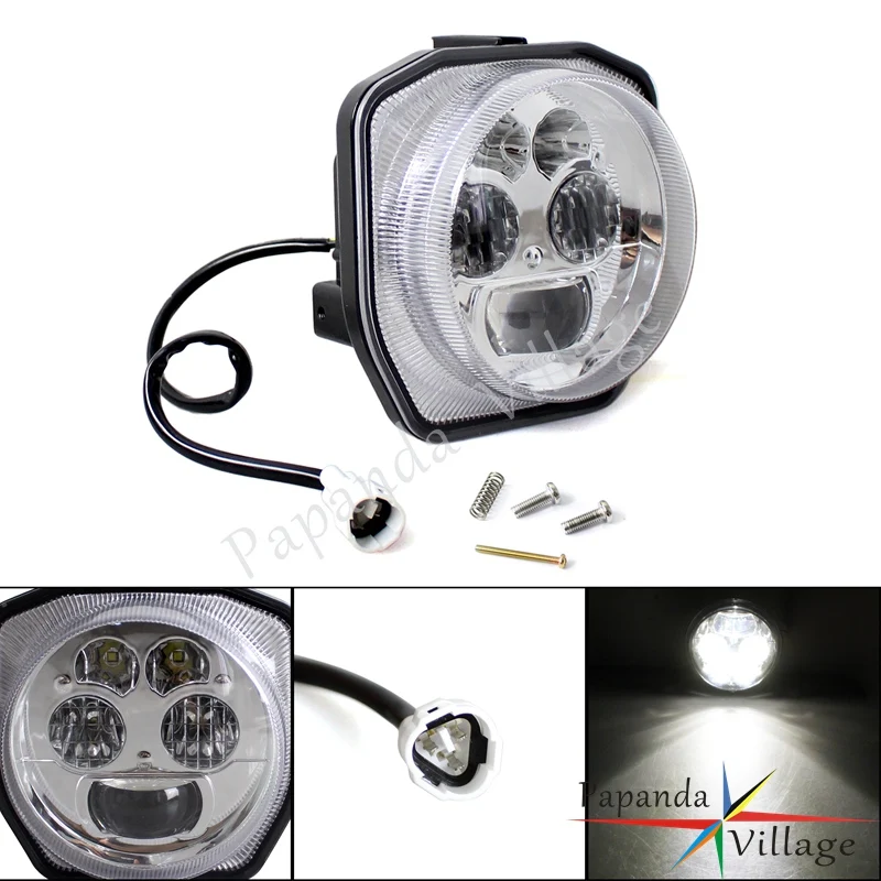 Good Chance for  Papanda Motorcycle LED Headlight Headlamp for Yamaha ATV Grizzly 700 EPS 4WD Utility YXZ1000 EPS YX