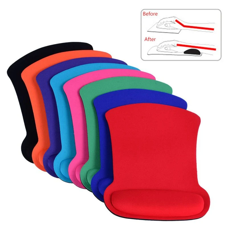 

Thicken Soft Sponge Wrist Rest Mouse Pad For Optical/Trackball Mat Mice Pad Computer Durable Comfy Mouse Mat Wrist Mouse Pad
