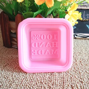 

Cute Craft Art Square Silicone Handmade Soap Molds DIY Soap Mold Baking Moulds Random Color W8386