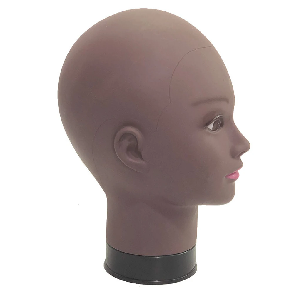 

Real Black Female Mannequin Head Model Wig Hat Jewelry Display Cosmetology Manikin Hairdressing Doll Women Hairdresser Manikin