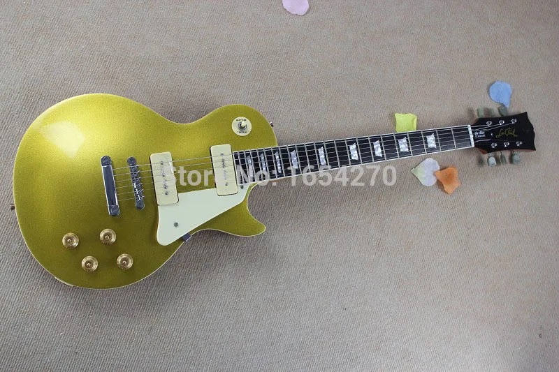 

Free shipping Firehawk standard electric guitar front golden harp back yard one red bridge 150708