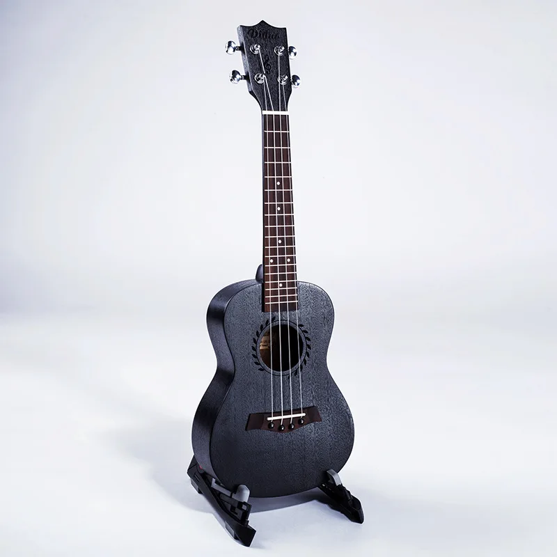 

Concert Ukulele 23 Inch Electric Guitar 4 Strings Ukelele Guitarra Mahogany Uke Black Handcraft Wood Mini