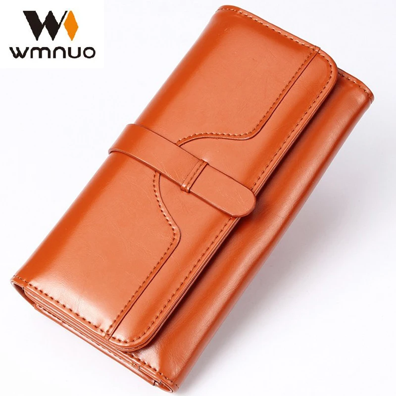 

Wmnuo 2018 The New Women Wallet Lady Wallet Long Pattern Handbag Korean Edition Three Fold Wallet Fashion More Screens Billfold