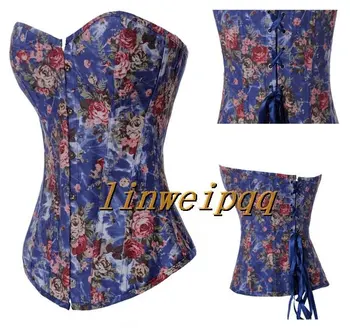 

wholesale Sexy Lingerie Women's Fancy Dress Black Lace Up Basque Corset A2767