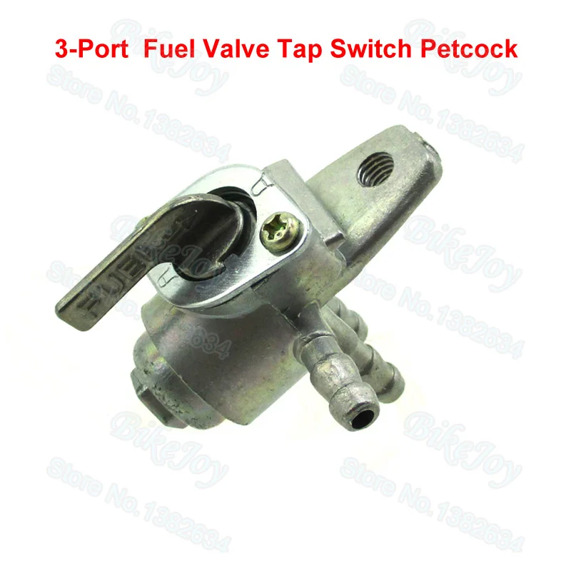 3 Port Gas Fuel Valve Switch Petcock For POLARIS 50cc 90cc 2 Stroke
