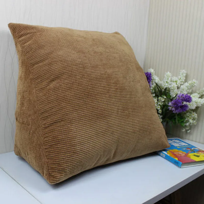 Подушка для дивана, кровати, спальни, треугольник, Скандинавский дизайн, подушка для пола Gotcha Sandalye Minderi, поясничная опора для офисного стула 60KOA95 - Цвет: Coffee