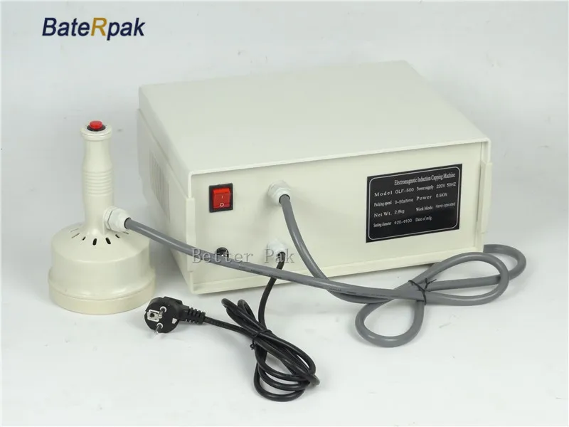 GLF-500 aluminum foil sealing machine,electromagnetic induction sealing machine Fast work  Continuous Induction Sealer(220V)