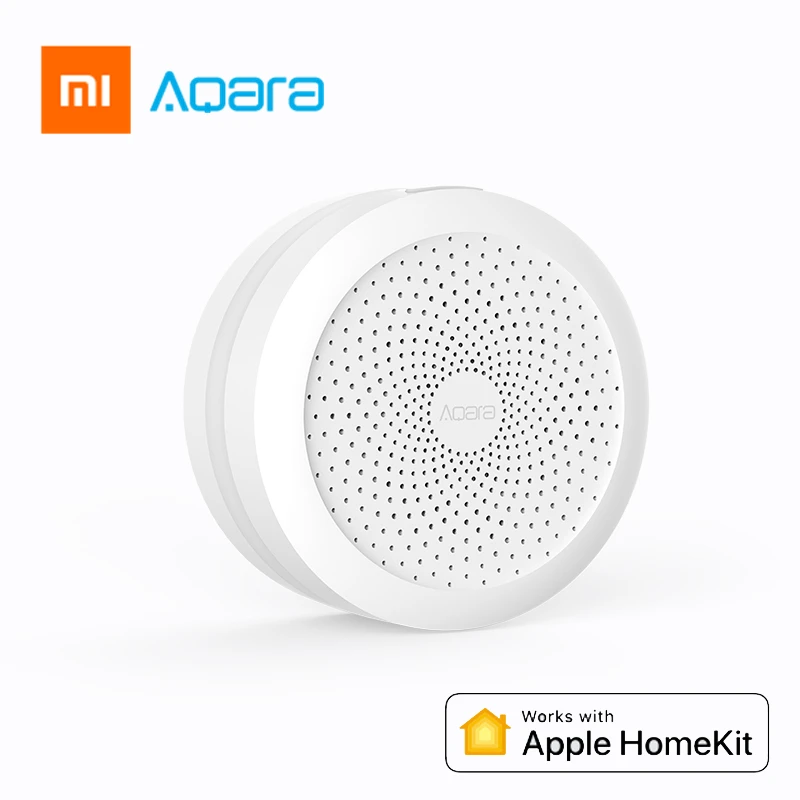 

Original Xiaomi Aqara International Version Smart Home WiFi Multifunctional Gateway For Apple Homekit Aqara with RGB Led nig