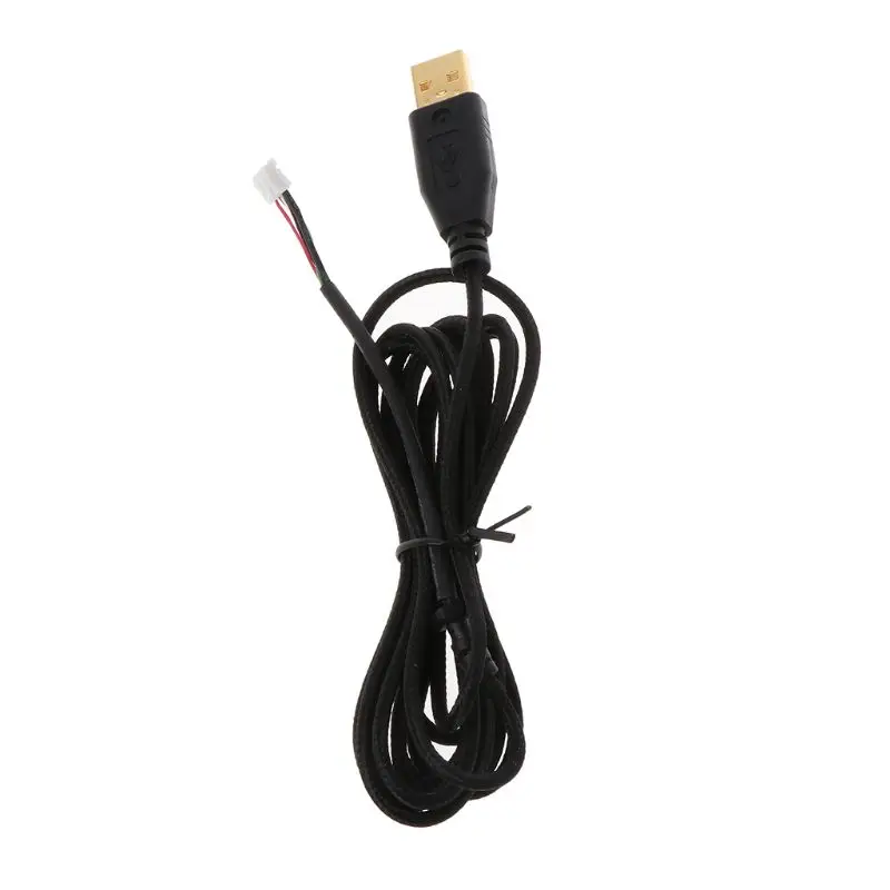 Позолоченный прочный нейлоновый плетеный кабель USB для мыши сменный провод для игровой мыши razer Deathadder 2013 6400 dpi