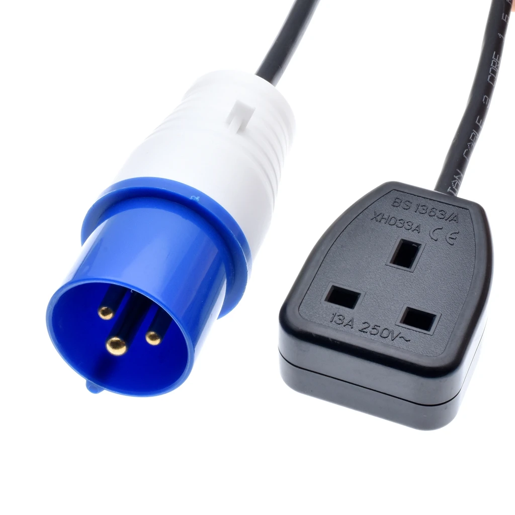 IEC309 316P6 к великобритании BS1363 розетка подключите разъем 316 c6 шнур питания 1 5 мм