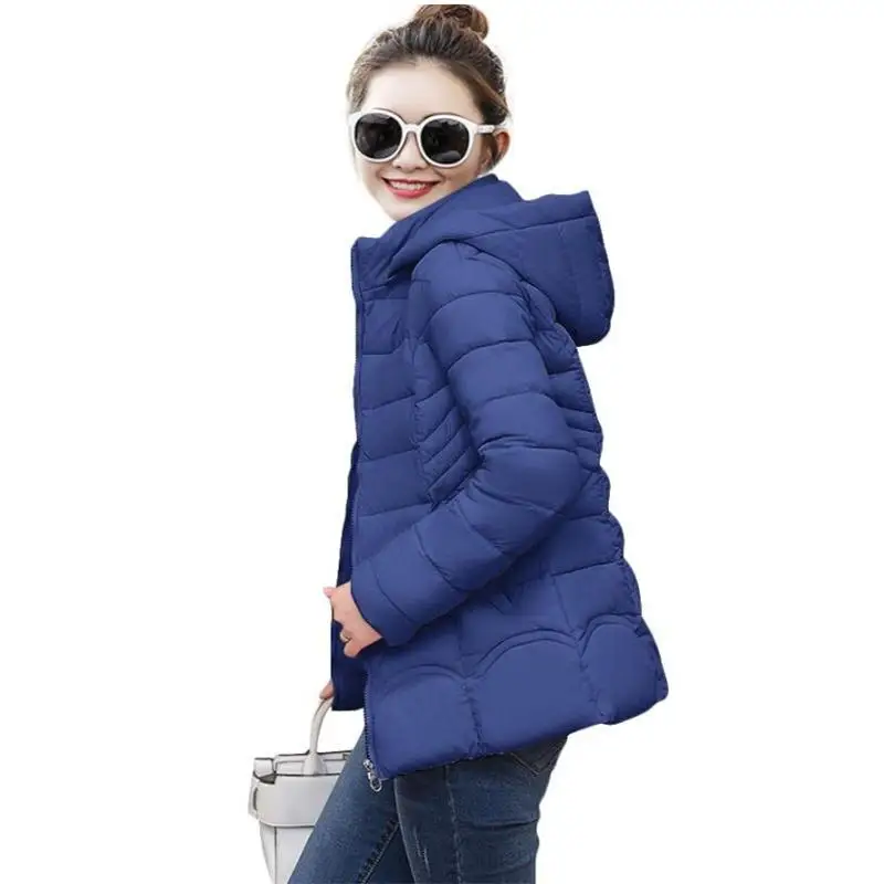 

2019 New style Fashion Autumn Winter Jacket Women slim Winter Coat Women Warm Outerwear Thicken Parkas Female Down Jacket For