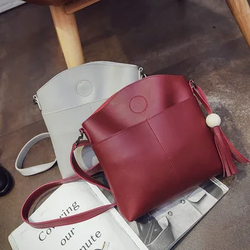 

2019 New women's Bag Simple Fashion Handbags Trend Bead Tassel Woman Messenger Bag Korean Version Crossbody Shoulder Bag Bolsas