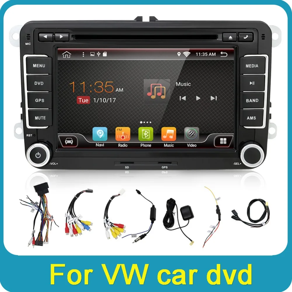 Bosion Android автомобильный DVD gps навигация Wifi+ Bluetooth+ радио Авторадио 2 Din для Volkswagen GOLF 4 5 6 POLO PASSAT Turan TIGUAN