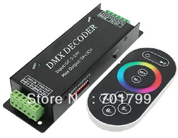 

DMX100,DMX RF touch constant voltage decoder,DC5-24V input,max 5A*channel output