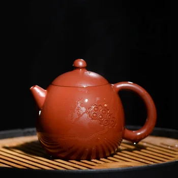 

Authentic Famous Lotus Dragon Egg Teapot purple clay Yixing Zisha Tea Pot Chinese Kungfu tea set Pu'er Tea Black Tea Gift