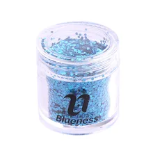 1 бутылка/лот мини шестигранный тонкий Блеск Блестки для ногтей Темно-синий 1 мм блестки Акриловые 3D украшение для ногтей BG126