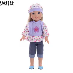 2018 Новый стиль Милая ткань для 14,5 Дюймов Американская Кукла Reborn Baby Doll Игрушка Одежда как лучший подарок для детей b755