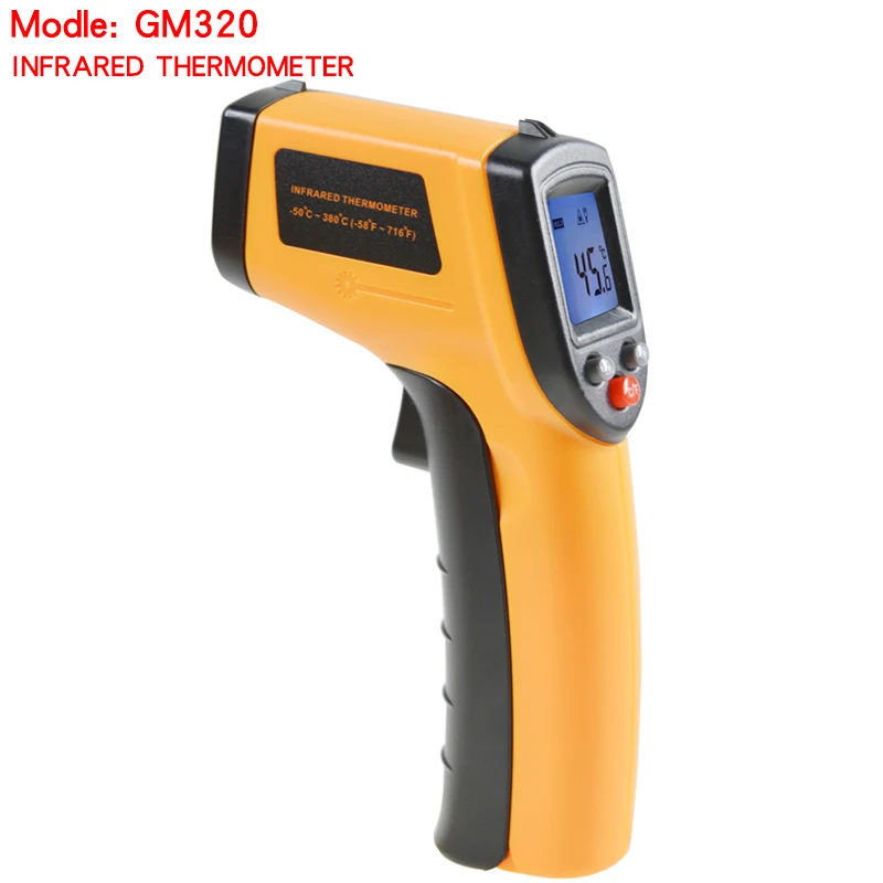 

Hight quality Digital GM320 Infrared Thermometer Non Contact Infrared Thermometer Pyrometer IR Laser Temperature Meter Point Gun