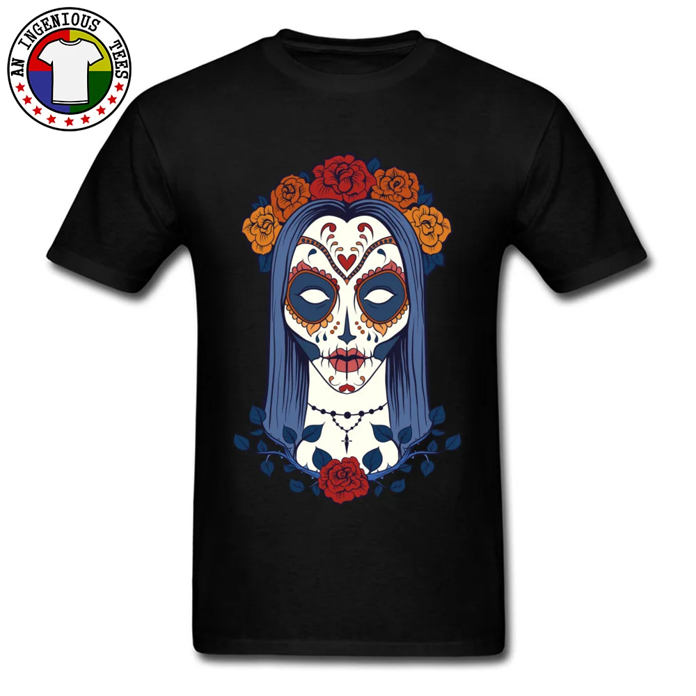 Мужская футболка с черепом и надписью Day of the Dead Sugar новинка хит продаж лучший
