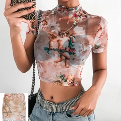 Malla Sexy conjunto de dos piezas falda y Top mujeres 2 pieza verano conjuntos Club trajes Malla Sexy conjunto de dos piezas falda y Top mujeres 2 pieza verano conjuntos Club trajes