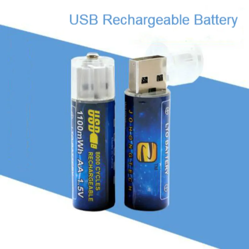 

5V USB interface recycles rechargeable battery 1100mah 14250 lithium battery For Flashlight toy batteries Drop shipping