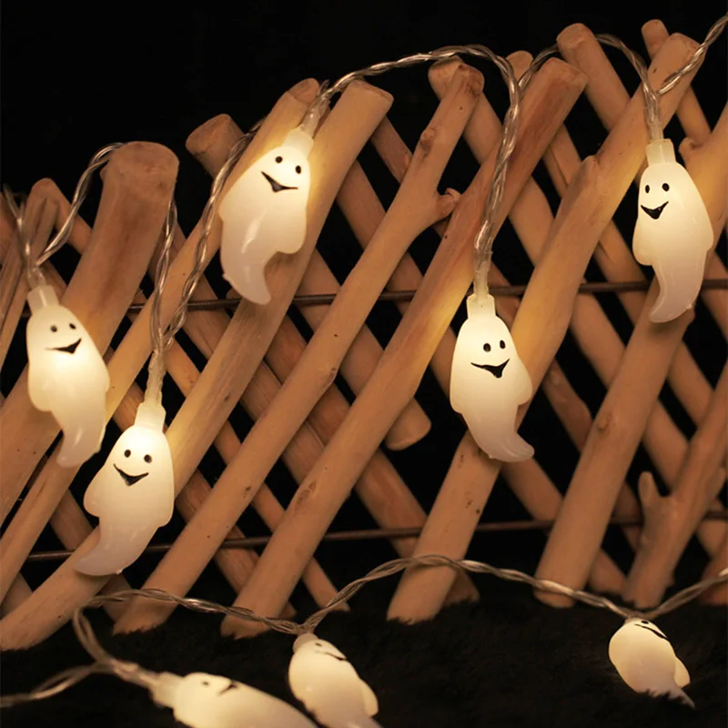 1.2M 10LED Ghost String Lights For Halloween Party Decor Halloween