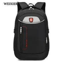 WEIXIER Мужская качественная стандартная Оксфорд новая Ретро Повседневная простая модная мужская сумка черная водонепроницаемая сумка роскошный мягкий рюкзак