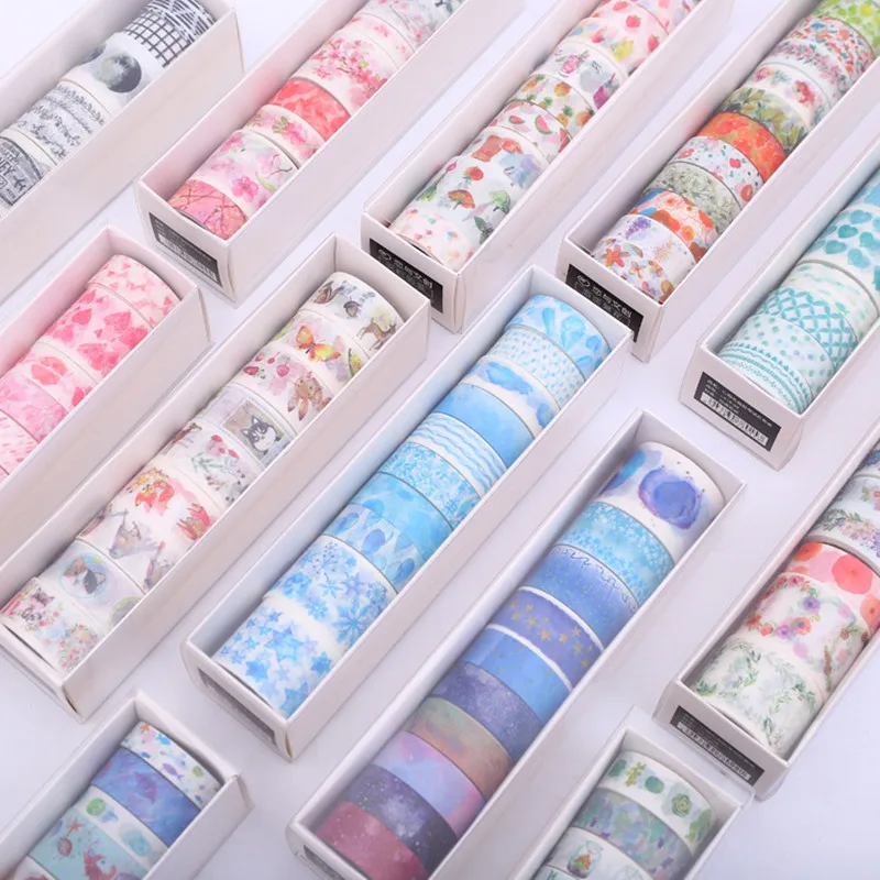 

9 pcs / Set washi tape Christmas washitape heart masking tape Kawaii scrapbooking washi material escolar papelaria