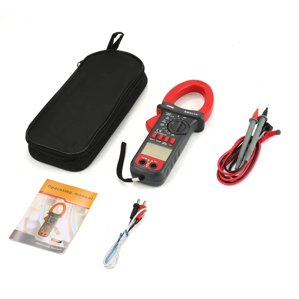 

SZBJ BM803A+ 3999 Counts Digital Clamp Multimeter AC/DC Voltage Current Tapacitor frequency temperature tester True RMS