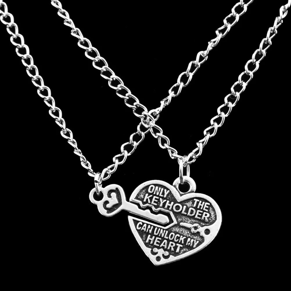 Fashion Style Friendship Jewelry Hot Key Heart Pendant Chain Jewelry Hot Key Heart Pendant Chain