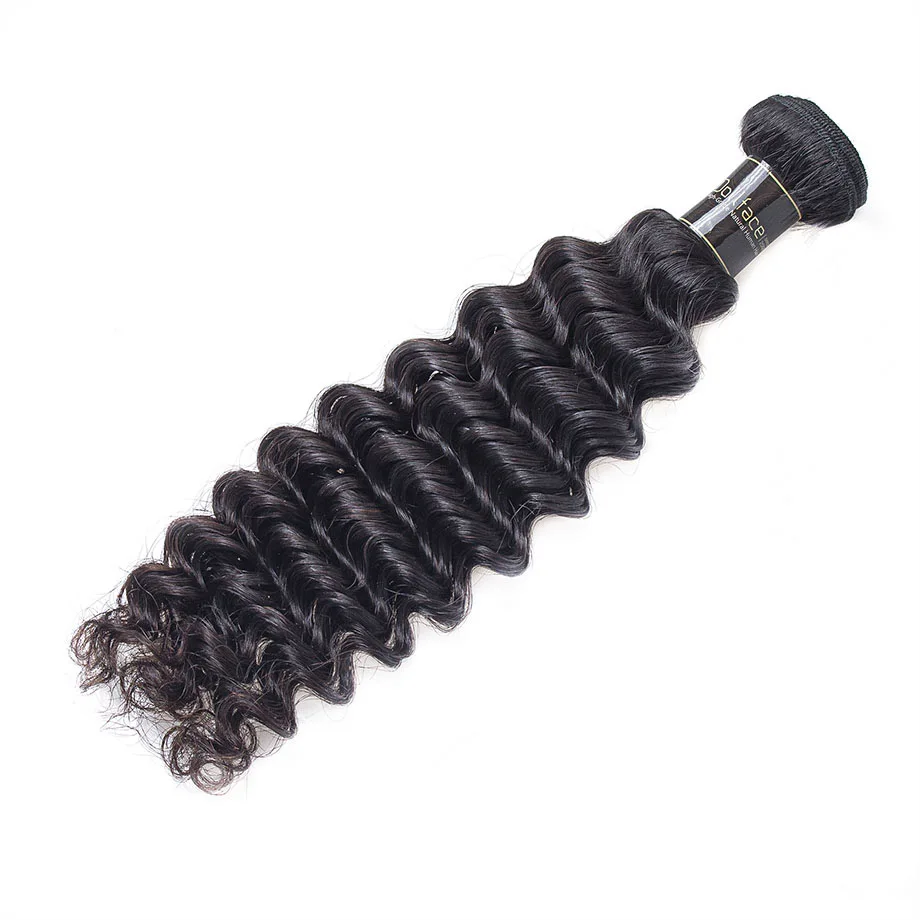 Cambodian Human Hair Bundles Deep Wave Bundles Natural Color Remy Hair Extension Free Shipping