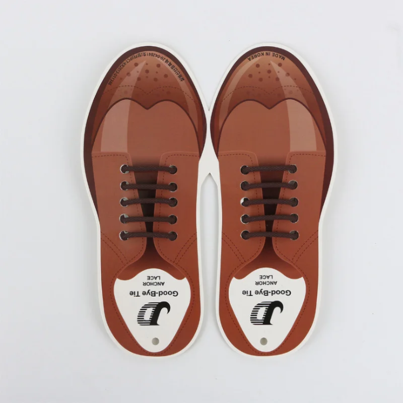 10 шт./лот, силиконовые шнурки для кожаной обуви, специальные шнурки, шнурки для обуви, шнурки для мужчин, обувь на шнуровке в деловом стиле, резиновый шнурок - Цвет: 30mm Brown