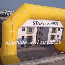 Hunge unquine дизайн на заказ украшения надувной старт/финишная Арка со съемными баннерами, свободно стоящими