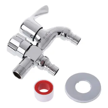 

Multifunctional Washing Machine Faucet Double Outlet Dual Connector Water Tap Brass Two Faucets