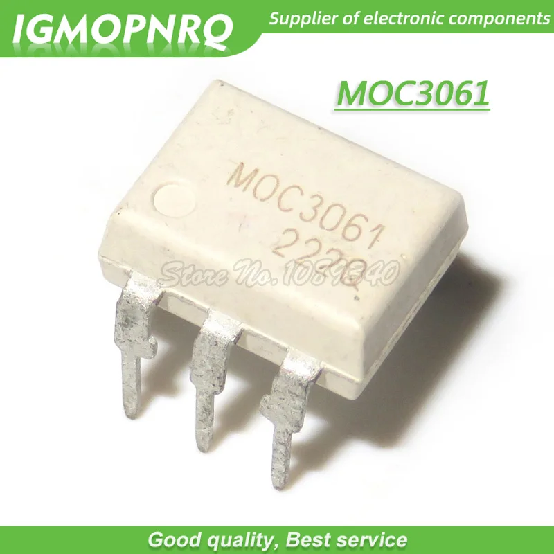 10 шт./лот MOC3061 DIP-6 оптоизолятор-Triac новый оригинальный | Электронные компоненты и